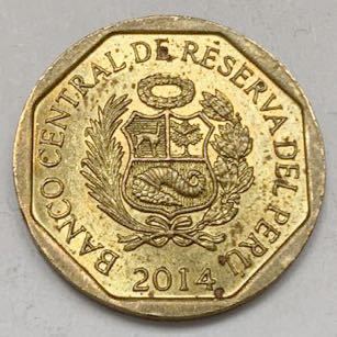海外コイン ペルー 10センティモ 2014年の画像2