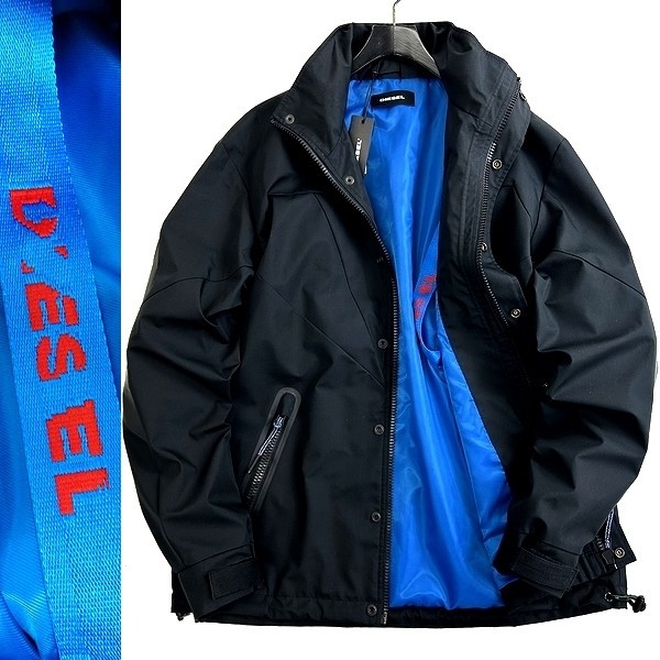 DIESEL ディーゼル 定価5.2万 J-VALLEY JACKET 高耐久コットン混 ブルゾン マウンテンパーカー ジャケット 00SCN3 900 L ▲118▼are2420b