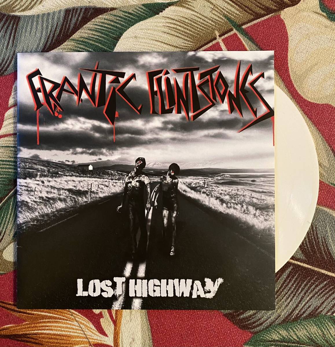 Frantic Flintstones White Vinyl 7inch Lost Highway サイコビリー ロカビリー_画像1
