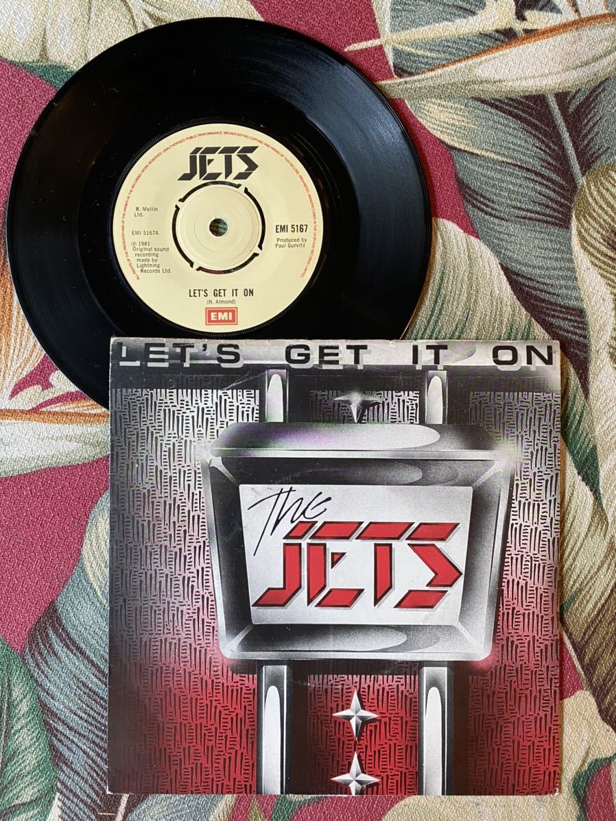 The Jets 7inch Let's Get It On 1981 UK Press ロカビリー_画像1