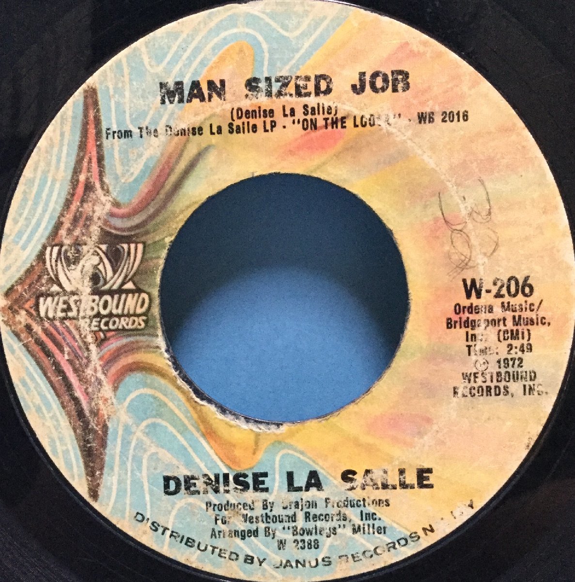 EP 洋楽 Denise LaSalle / A Man Size Job 米盤_画像3