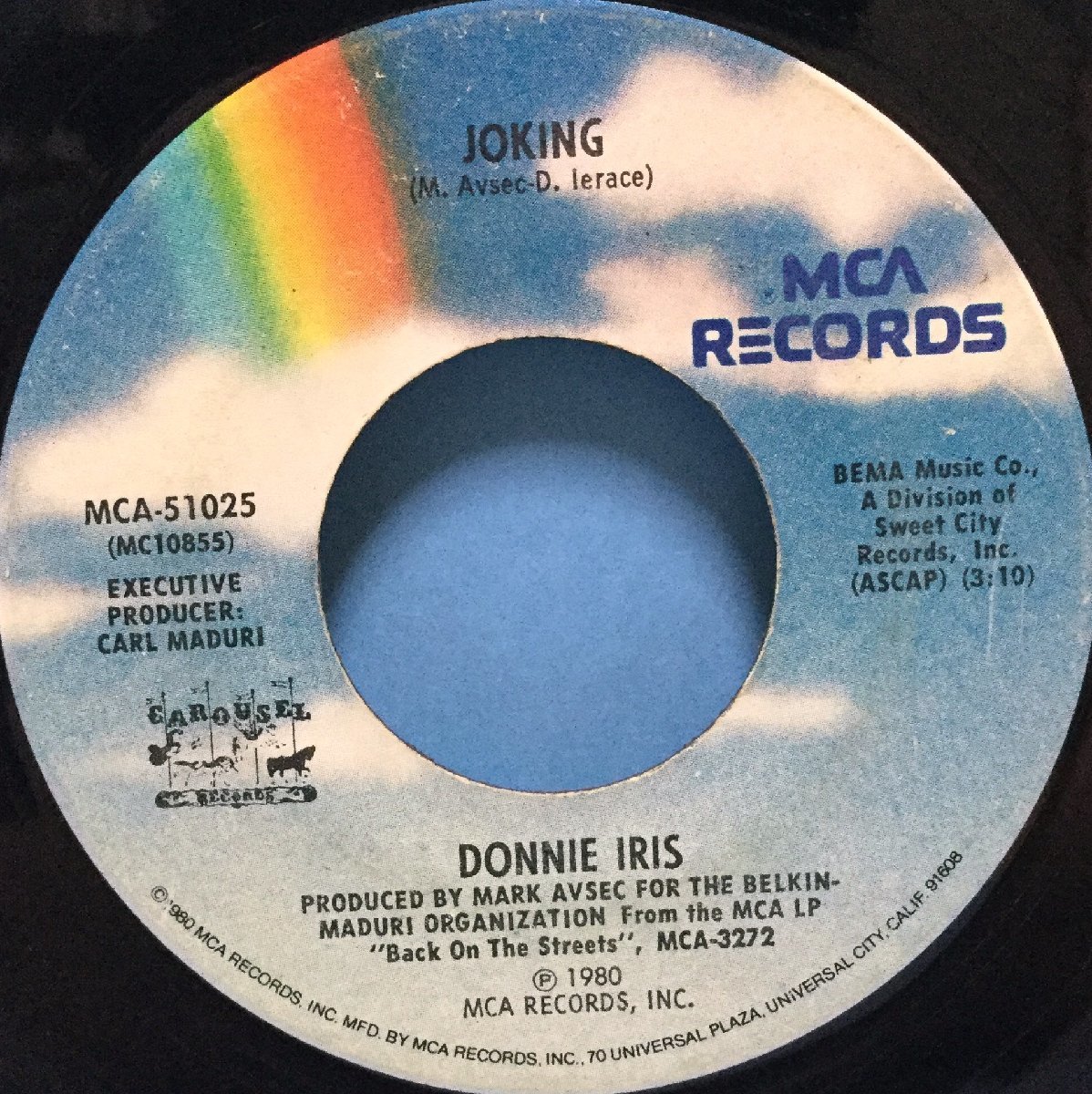 EP 洋楽 Donnie Iris / Ah! Leah! 米盤_画像2