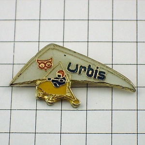  pin badge * hang glider . owl seal * France limitation pin z* rare . Vintage thing pin bachi