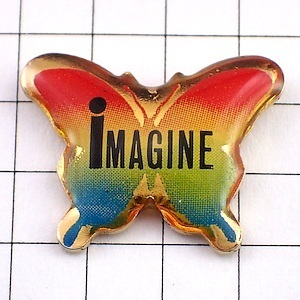 Пятниковая значок Джон Леннон "Imagine" Butterfly Beatles Music ◆ French Limited Pins ook