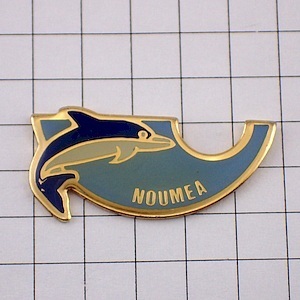  pin badge *n-mea sea New Caledonia. dolphin one head * France limitation pin z* rare . Vintage thing pin bachi