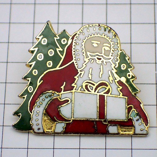  значок * Santa Claus .. предмет пихта * Франция ограничение булавка z* редкость . Vintage было использовано булавка bachi