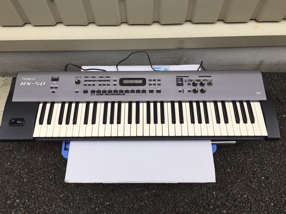 Yahoo!オークション - 【中古品】Roland RS-50 シンセサイザー 現状品