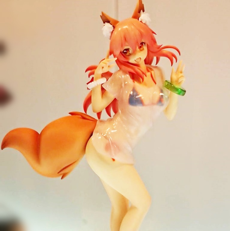 玉藻の前 水着ver FGO 未組立 未塗装 無着色 ガレキ 樹脂製品 1/6スケール 23cm_画像3