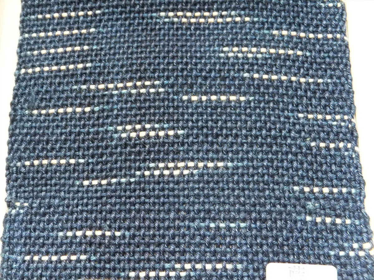 藍染 麻100％ ミニ ランチョンマット コースター 織物 工房 はまなす インテリア インディゴ ブルー 伝統工芸 リネン Indigo dyeing JAPAN_画像3