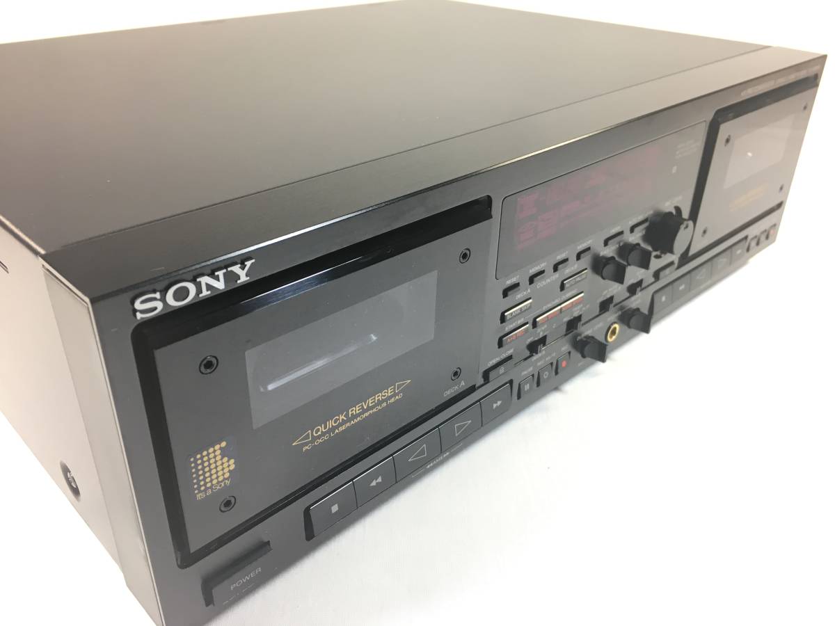 ＳＯＮＹ ＴＣ－ＷＲ８７０ クイックリバース Ｗカセットデッキ 両デッキベルト新品交換済 両デッキ録音、再生可能