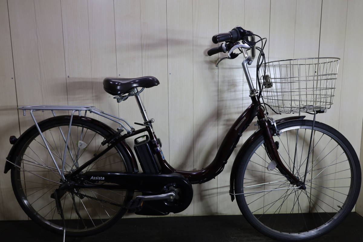 絶妙なデザイン A6LC30 LT アシスタU 現行最上位モデル美品!ブリヂストン 新品リチウム12.3AH LED 3段 26インチ 電動アシスト自転車