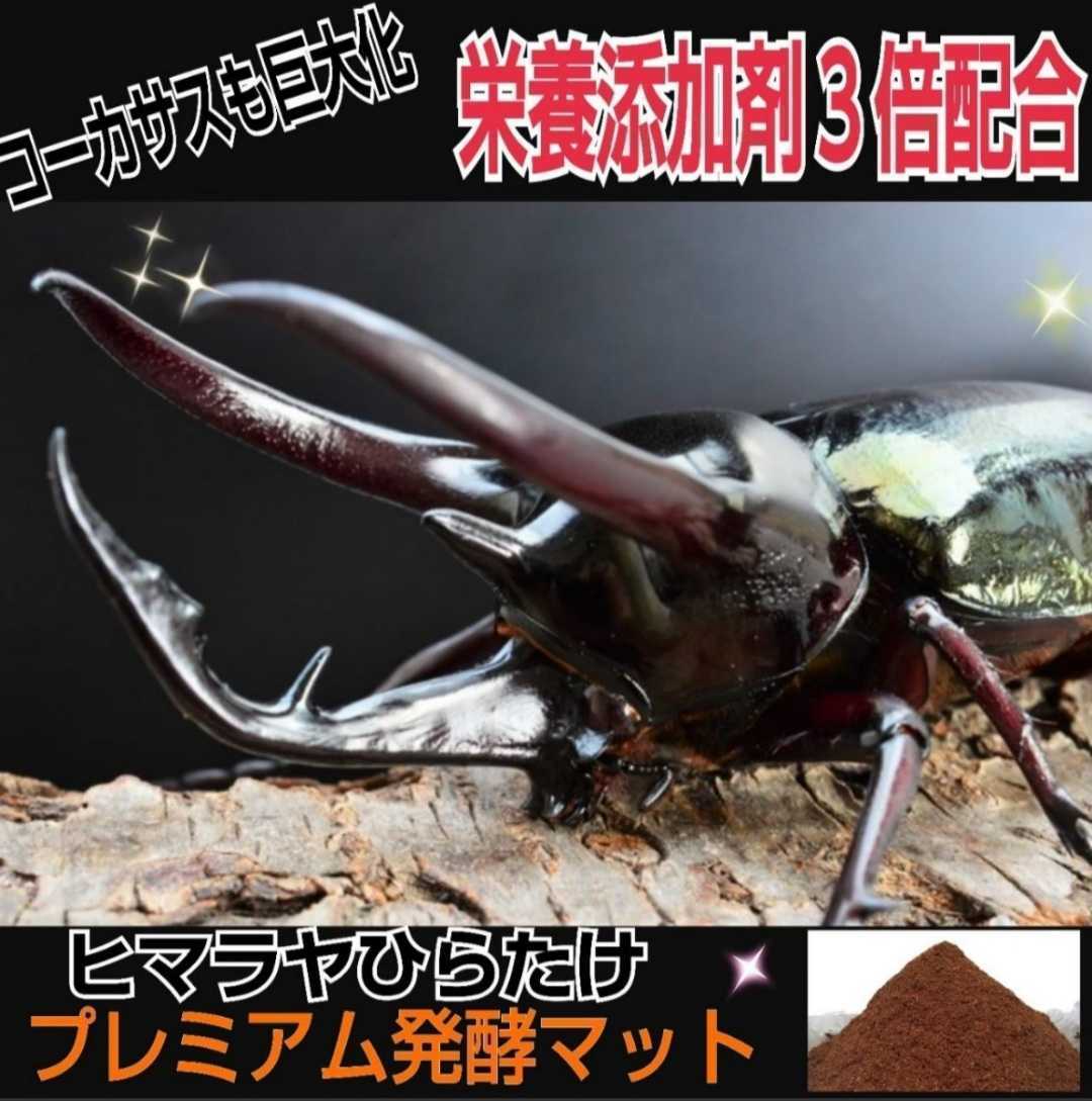 外国産カブトムシに抜群 プレミアム3次発酵マット【4袋】特殊アミノ酸