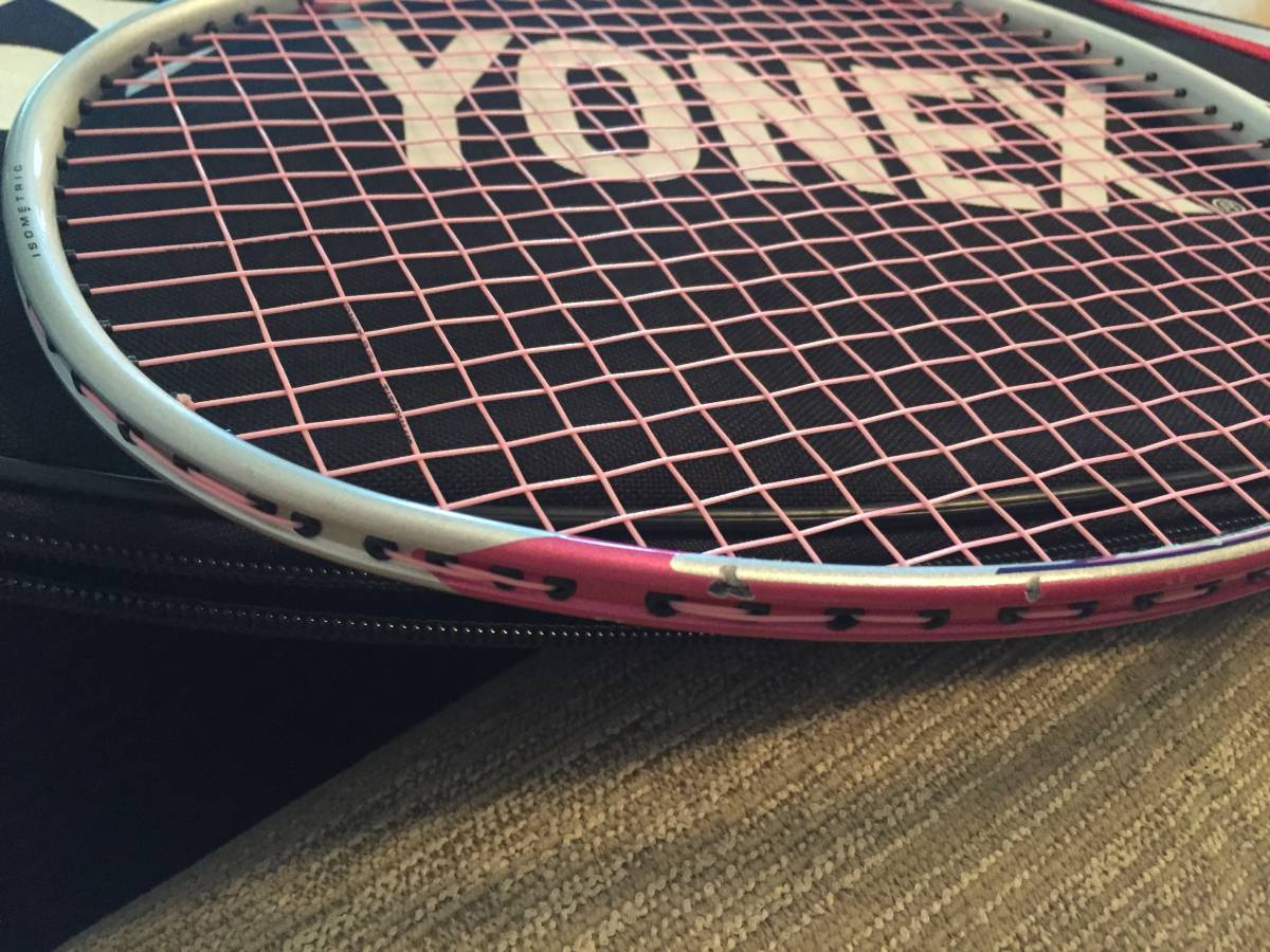 YONEX ヨネックス + ARTENGOアルテンゴ・バドミントンラケット・ケース&グリップ付き・送料1280円〜_画像6