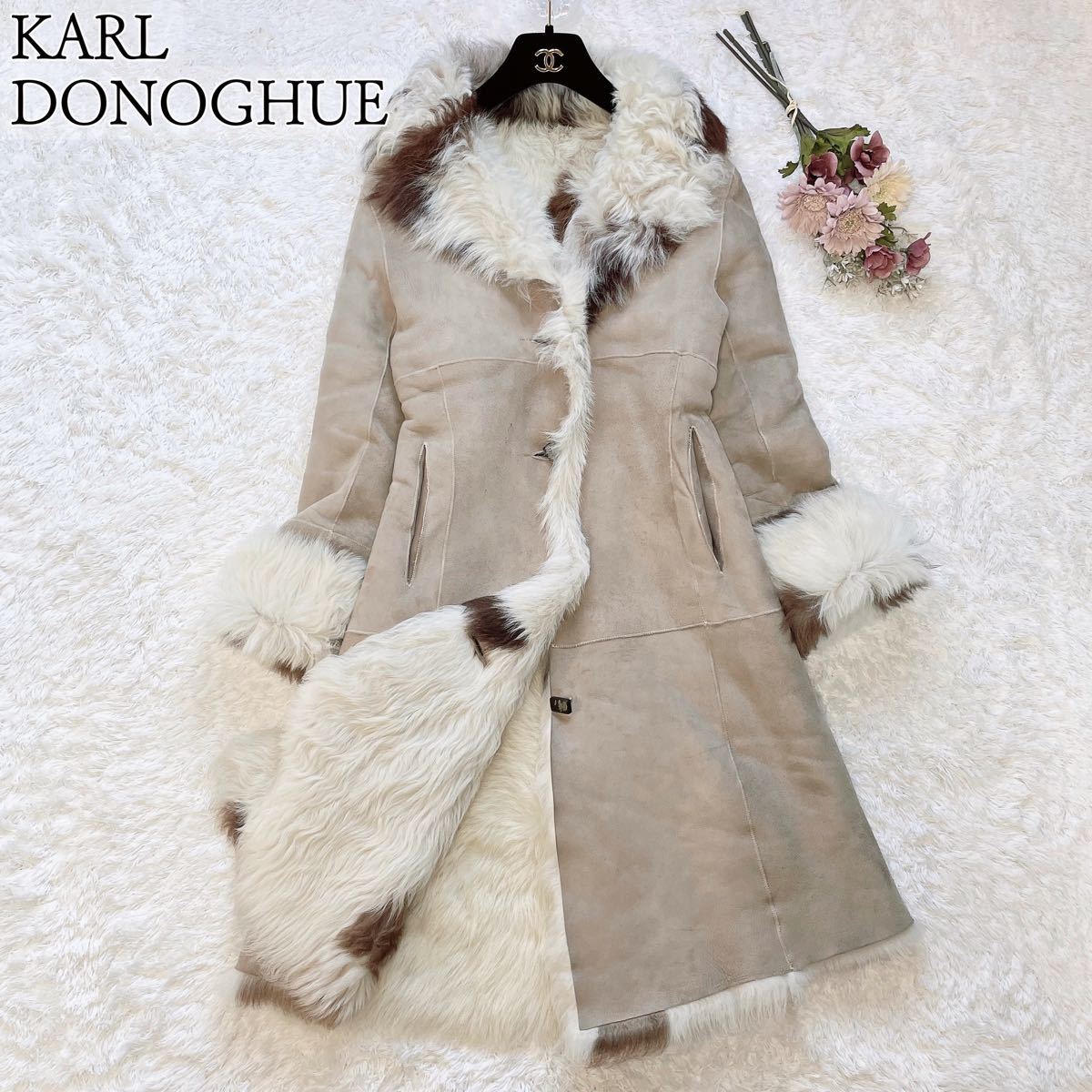 美品！karl donoghue ムートンコート-