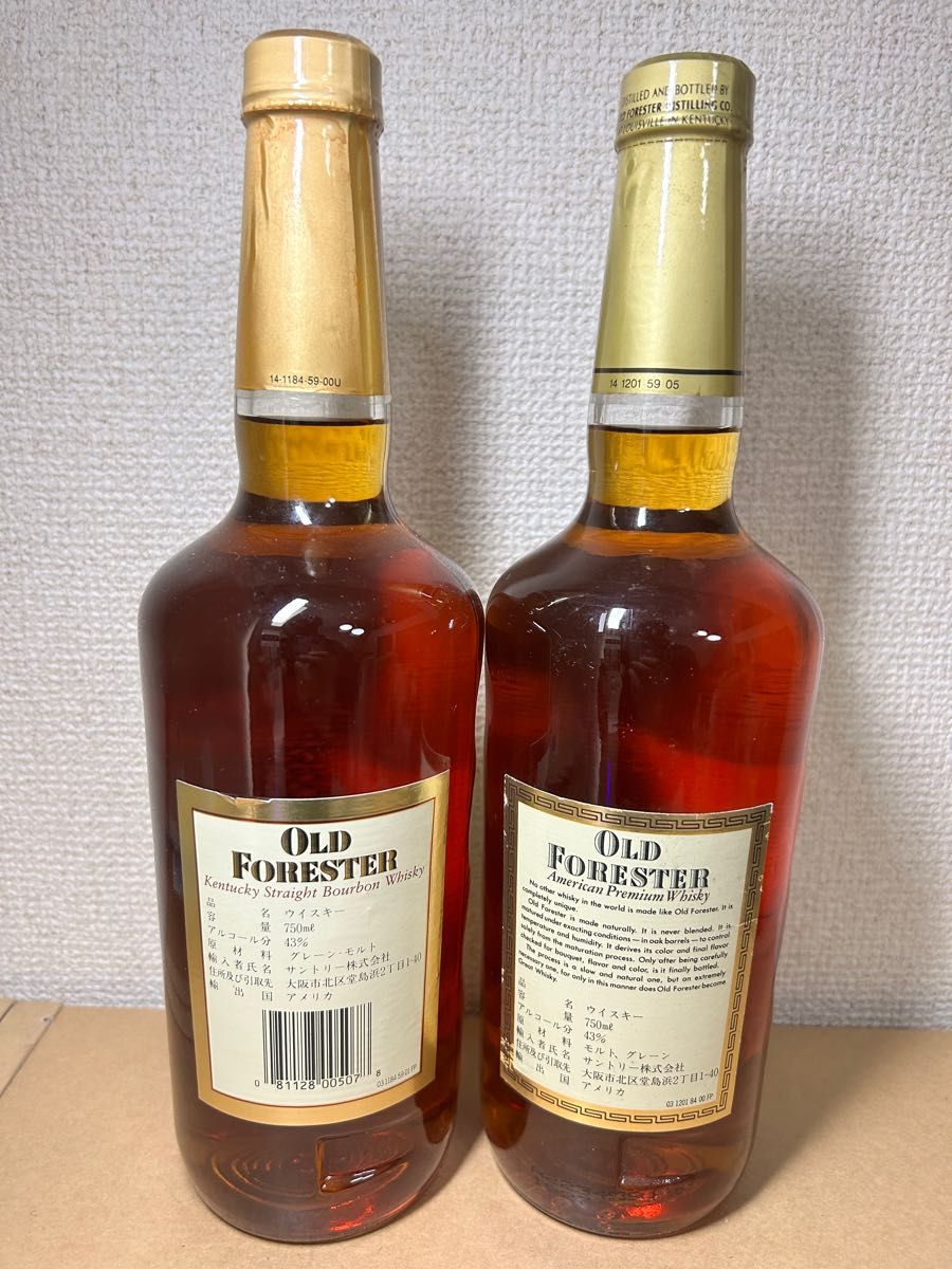 サントリー輸入ウイスキー 】 オールドフォレスター 旧ボトル2 サントリー輸入ウイスキー 】 オールドフォレスター 旧ボトル2