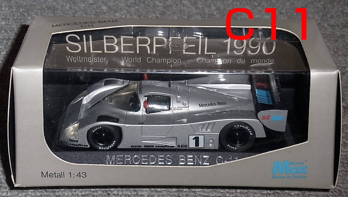 1/43 MAX ザウバー メルセデス C11 1号車 1990 チャンピオン Mercedes SAUBER シルバーアロー BENZ メルセデス
