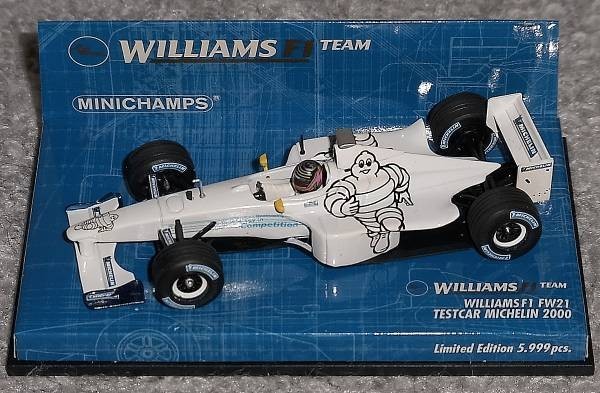 ミシュラン 1/43 ウイリアムズ FW21 テストカー 2000 ビバンダム WILLIAMS