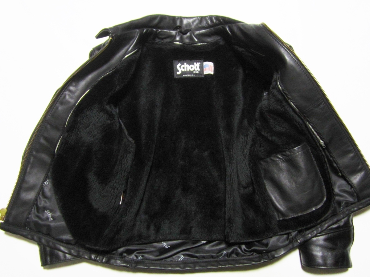 Schott AT101 ショット シングル ライダース /40/ブラック Schott AT101 ショット シングル ライダース /40/ブラック