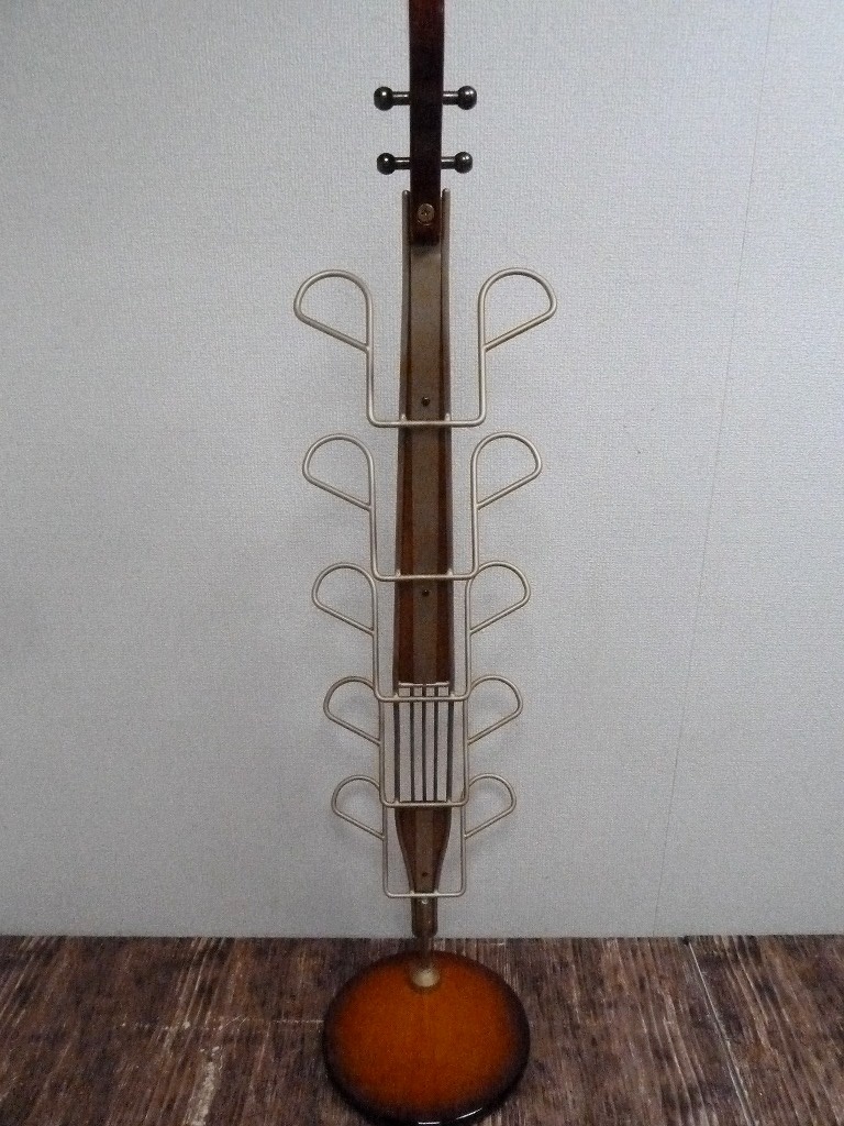 ☆BM)☆[最終SALE]バイオリン型 スリッパラック ホルダー 5足 高さ103 