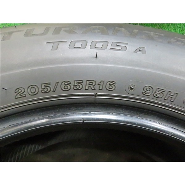 2020年製 溝あり ブリヂストン TURANZA T005A 205/65R16 95H 4本/札幌市手渡し可/中古オンロードタイヤ(夏タイヤ) ヤリスクロス P_89_画像9