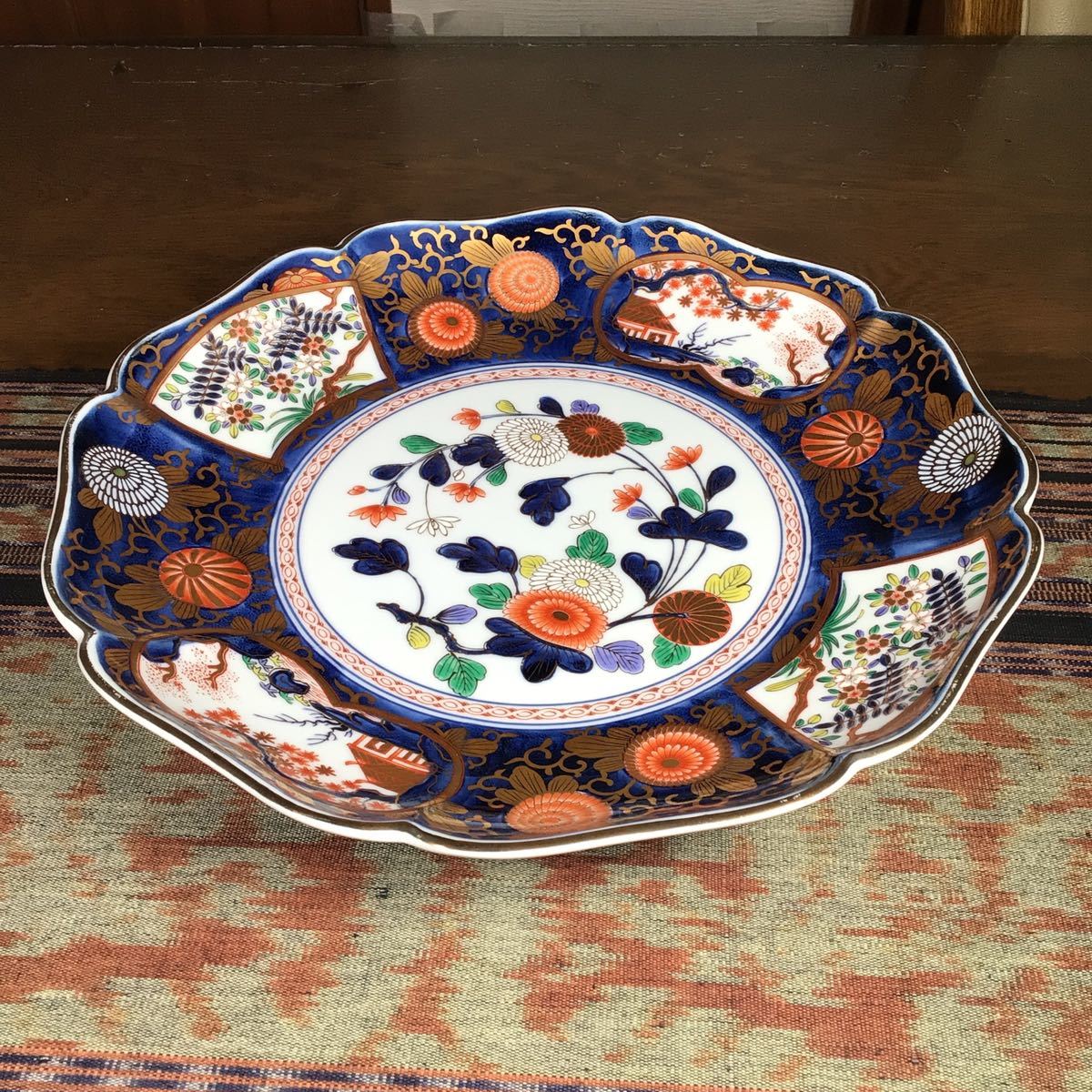 未使用・痛み品』 其泉 『琳派古伊万里 盛皿・中』 大皿 32cm