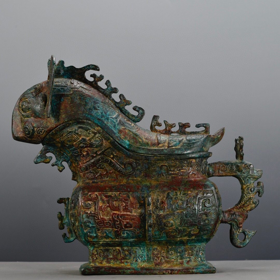 『漢・青銅器彫・羊貢』極細工 置物古賞物 中国古玩 中国古美術