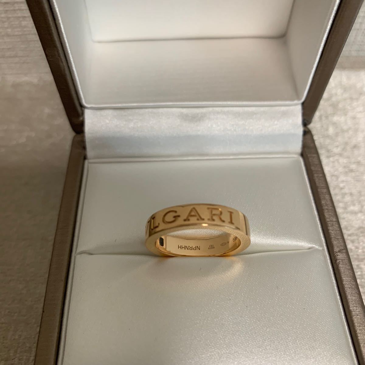 BVLGARI ブルガリ リング ピンクゴールド 指輪 ダブルロゴ BVLGARI ブルガリ リング ピンクゴールド 指輪 ダブルロゴ