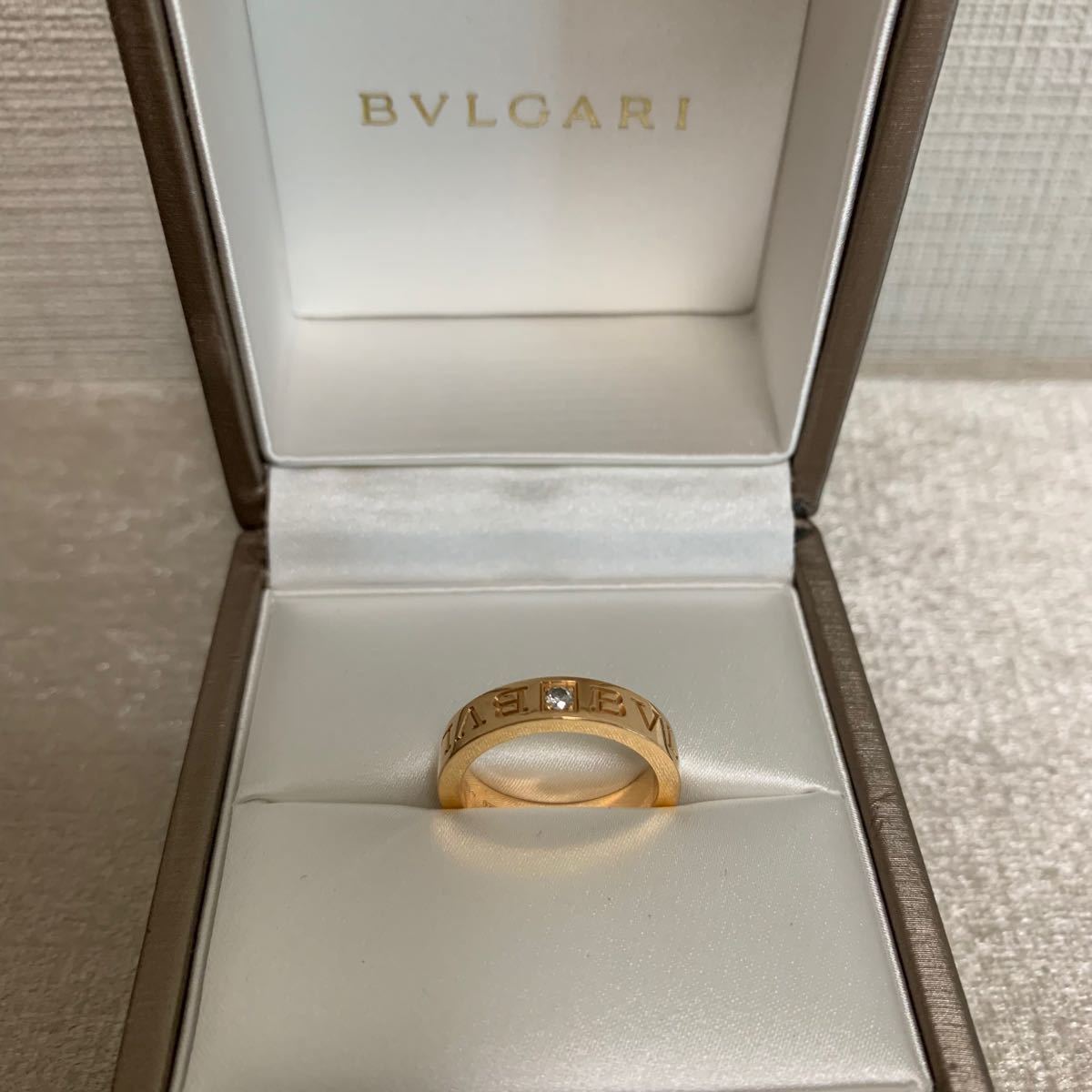 BVLGARI ブルガリ リング ピンクゴールド 指輪 ダブルロゴ BVLGARI ブルガリ リング ピンクゴールド 指輪 ダブルロゴ