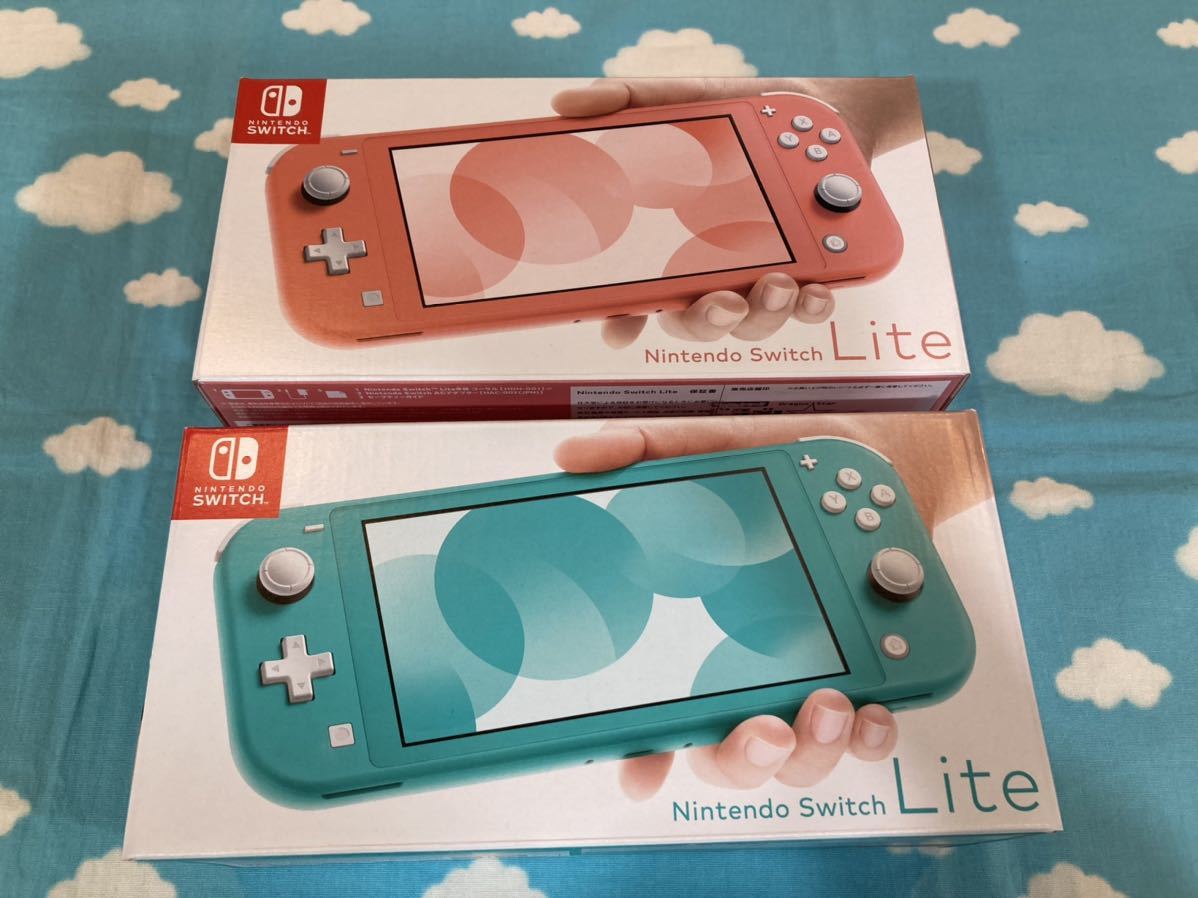 新品【2台セット】Nintendo Switch Lite コーラル ターコイズ 任天堂スイッチライト本体 新品 未使用 1年保証付き 本体