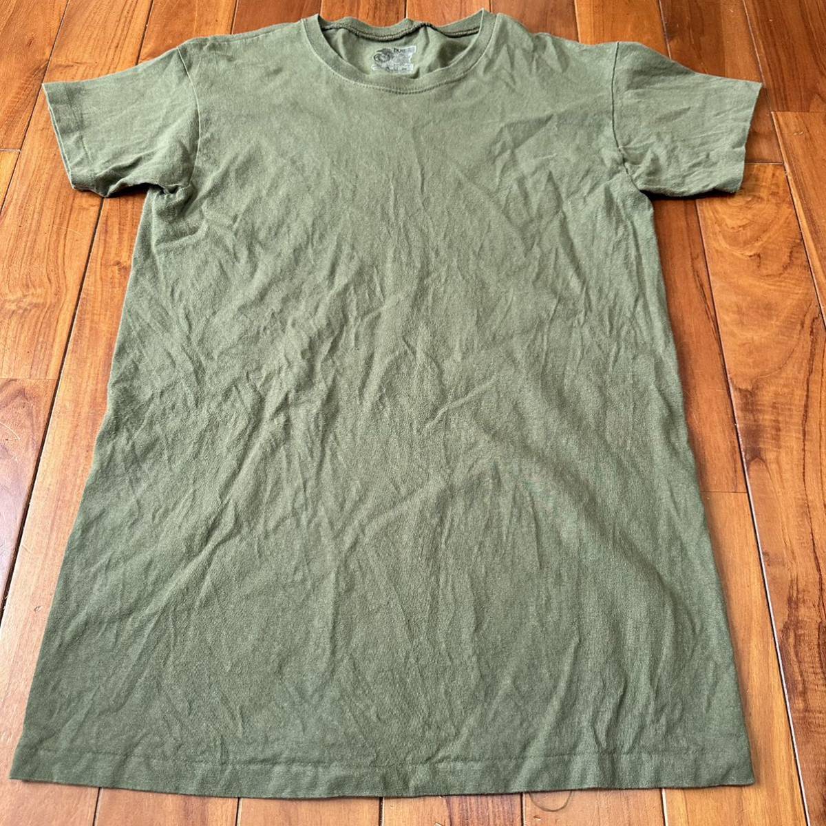 沖縄 海兵隊実物 DUKE USMC MARINE Tシャツ ミリタリー トレーニング ランニング 筋トレ スポーツ SMALL OD (管理番号ZA71)_画像1