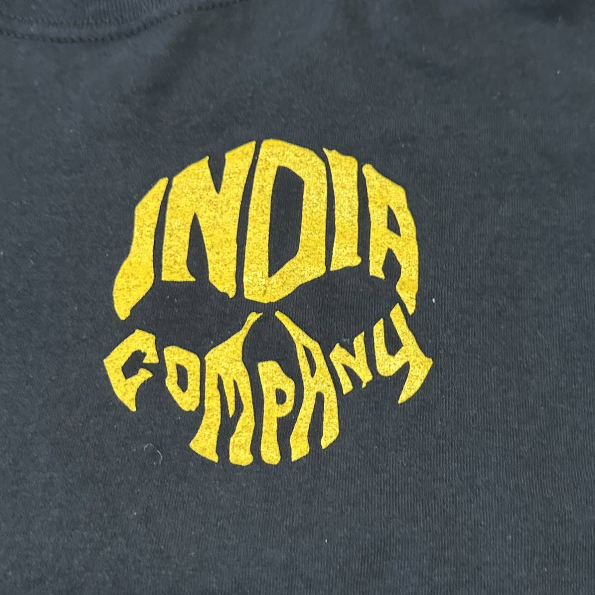 沖縄 米軍放出品 INDIA COMPANY ミリタリー Tシャツ オシャレ ファッション 古着 ビンテージ MEDIUM (管理番号ZA79)の画像3