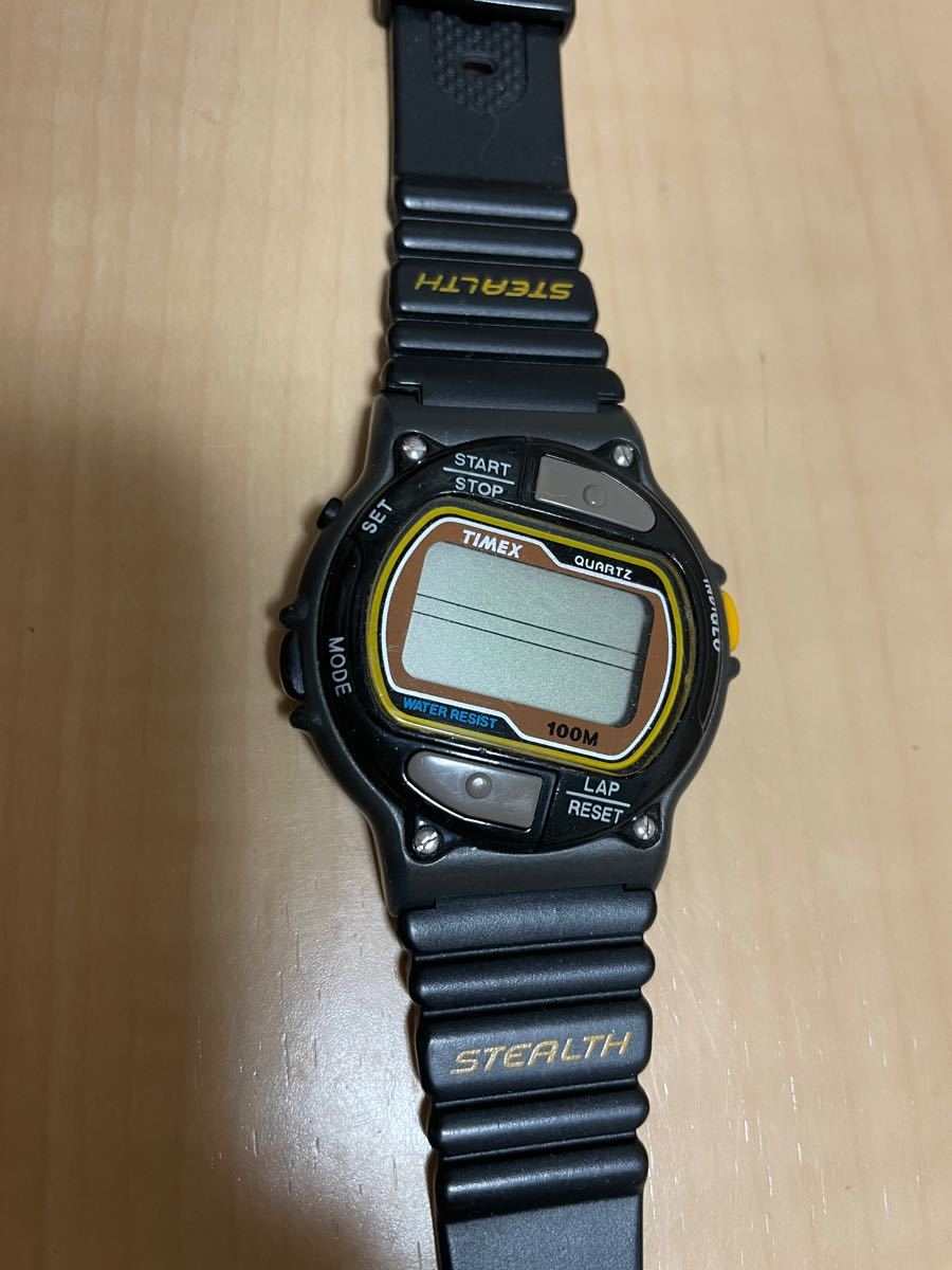 タイメックス TIMEX ヴィンテージ 90年代 ステルス デジタル 腕時計