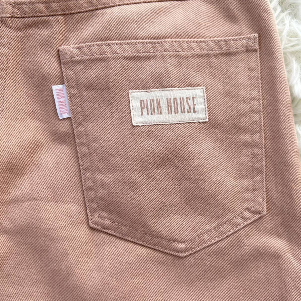 【美品】PINK HOUSE ピンクハウス ロゴ ワッペン デニムスカート ロングスカート Aライン ピンク Lサイズ_画像9