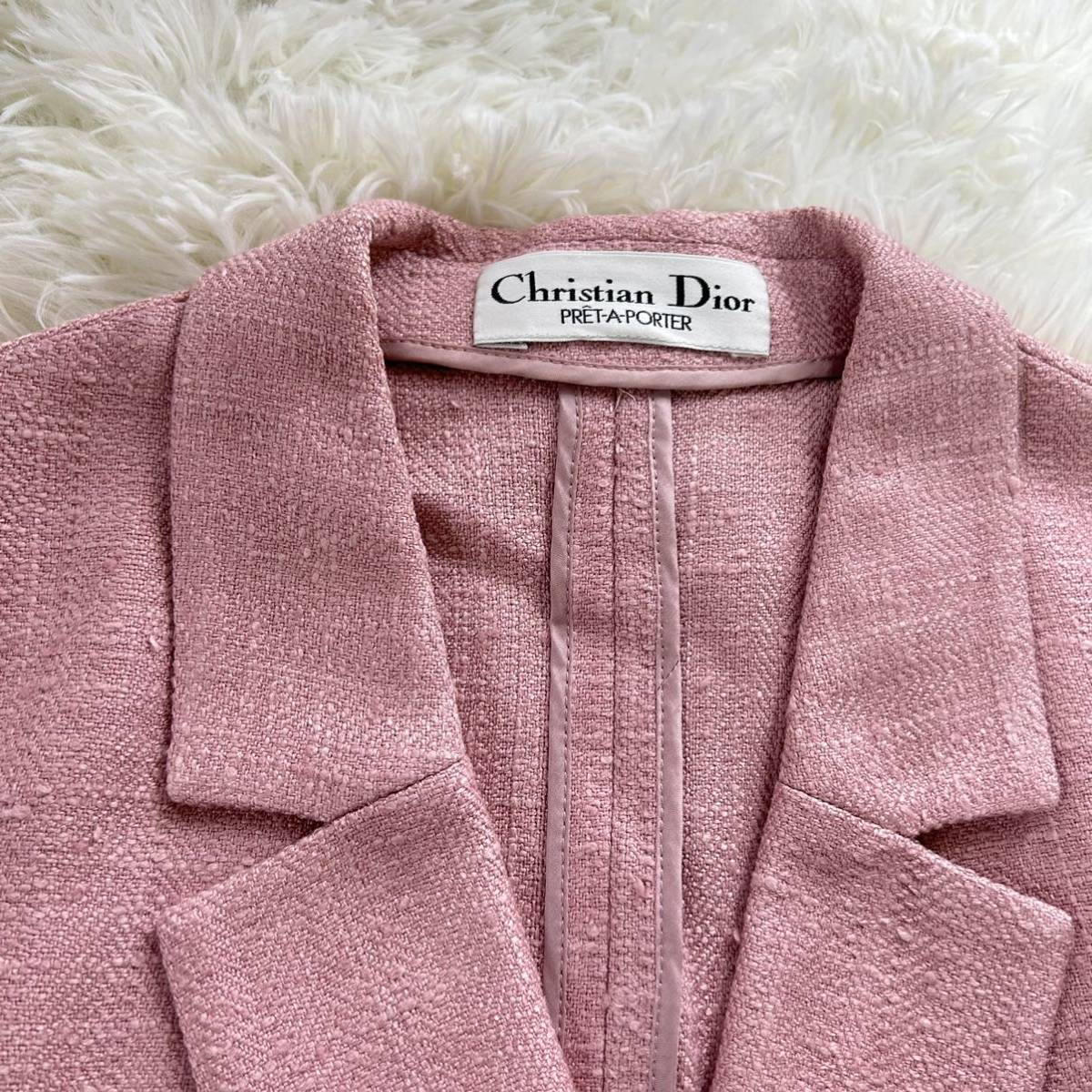 冬バーゲン☆】 【美品】Christian Dior ツイード スカートスーツ