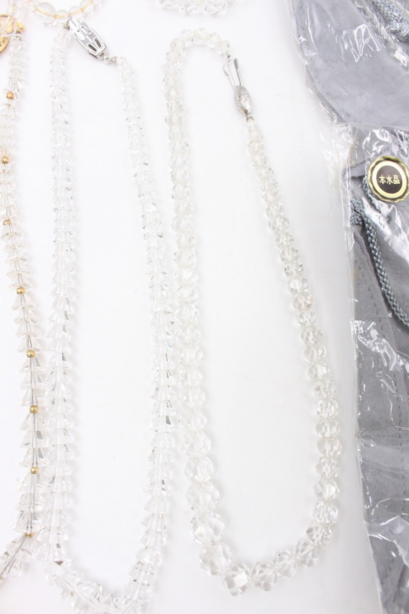 silver金具付き 本水晶 ネックレス domainedelagrossepierre.fr