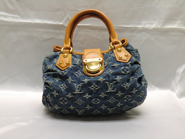 LOUIS VUITTON ルイヴィトン モノグラムデニム プリーティ M95020 美品