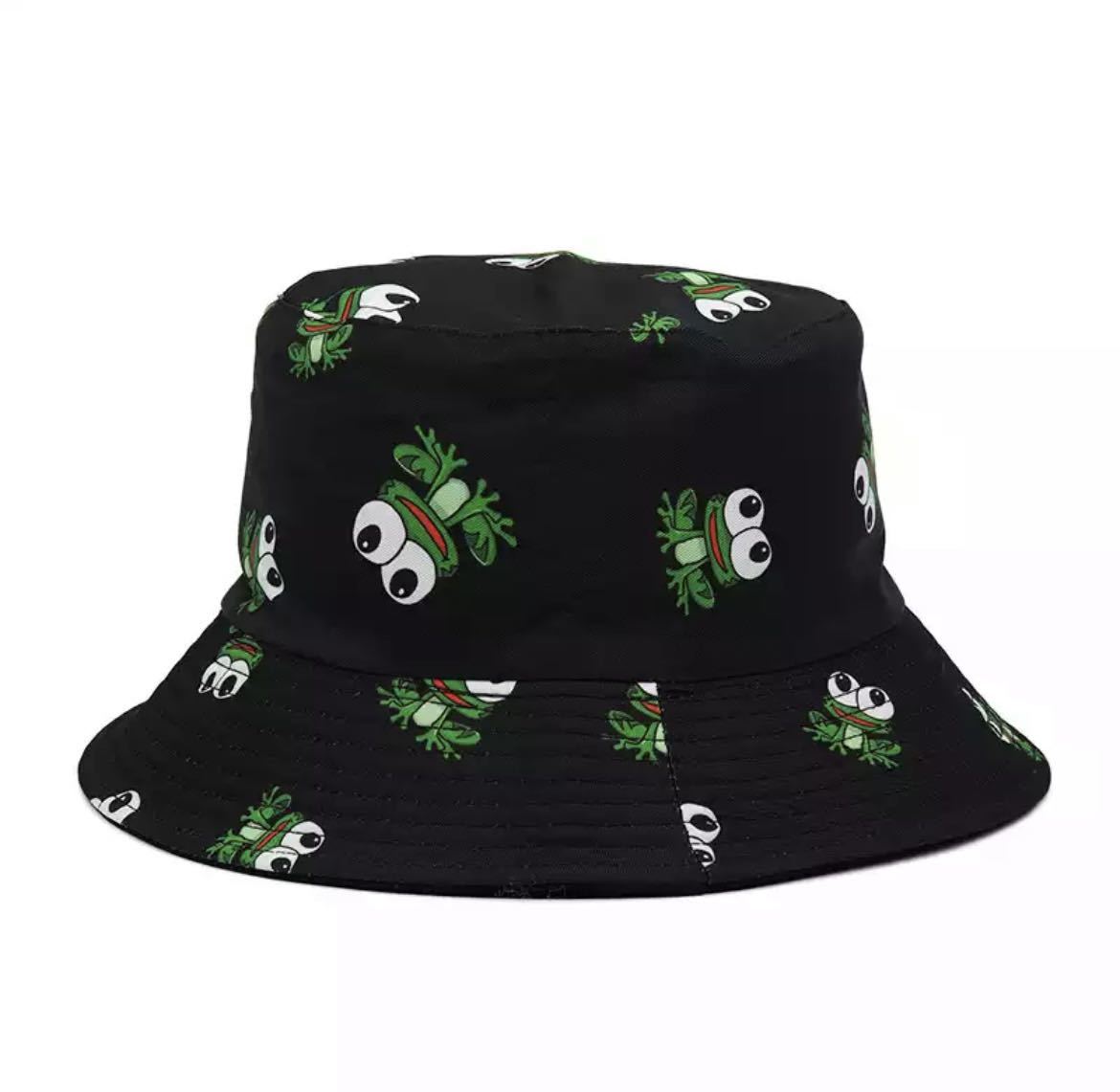 バケットハット 帽子 ハット キャップ ファッション アクセサリー 小物 ユニセックス 蛙 カエル 2580_画像1