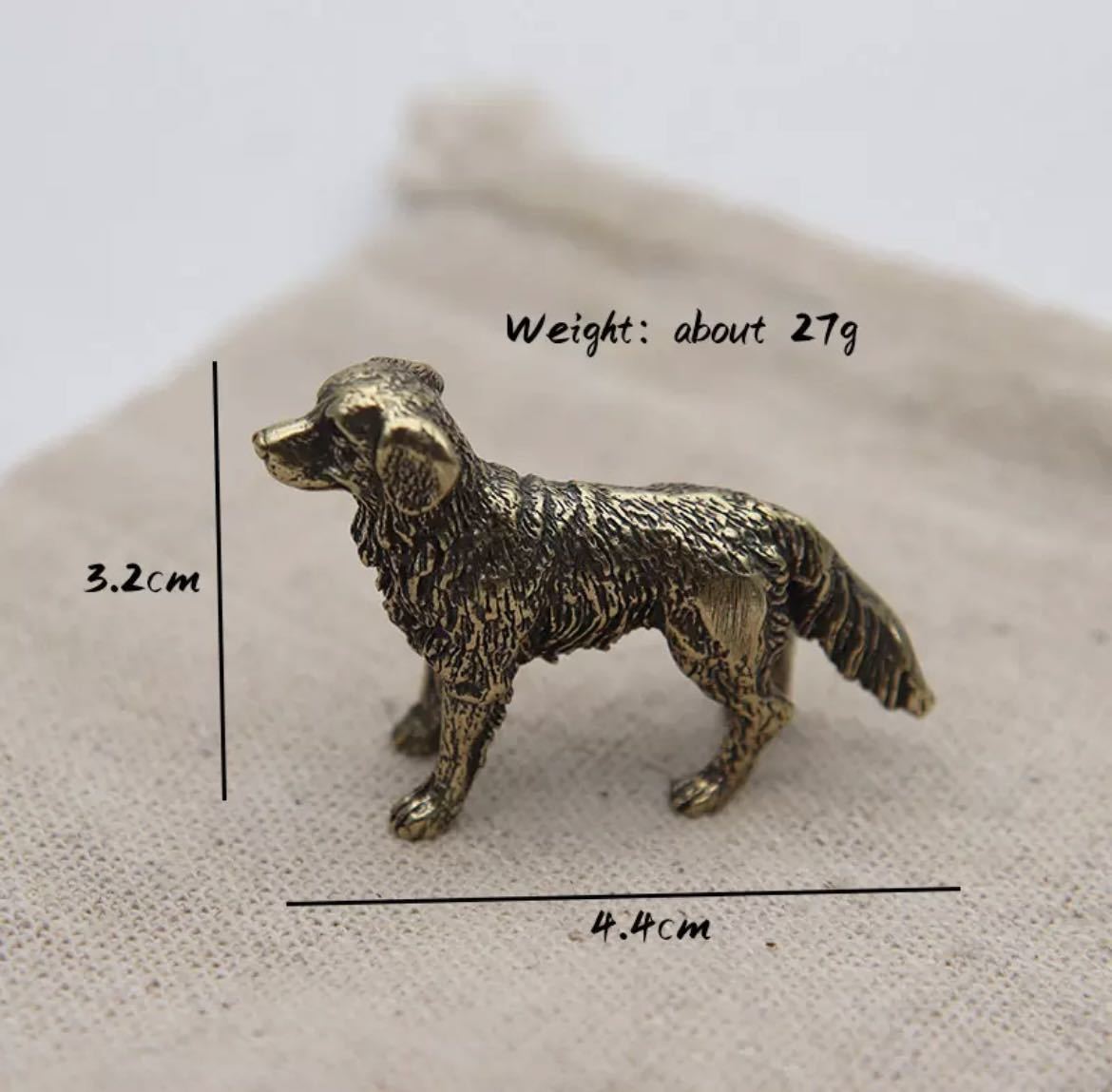 真鍮の犬 インテリア アンティーク 置物 小物 装飾 彫刻 ミニチュア 銅 雑貨 犬 イヌ 動物 アニマル 2694_画像7