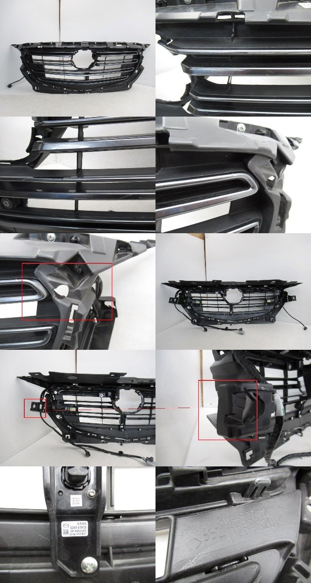 マツダ CX-3 DK5FW DK5AW DKEFW 後期 純正 フロントグリル カメラ センサー付 DL8W-50712 (n076639)_画像2