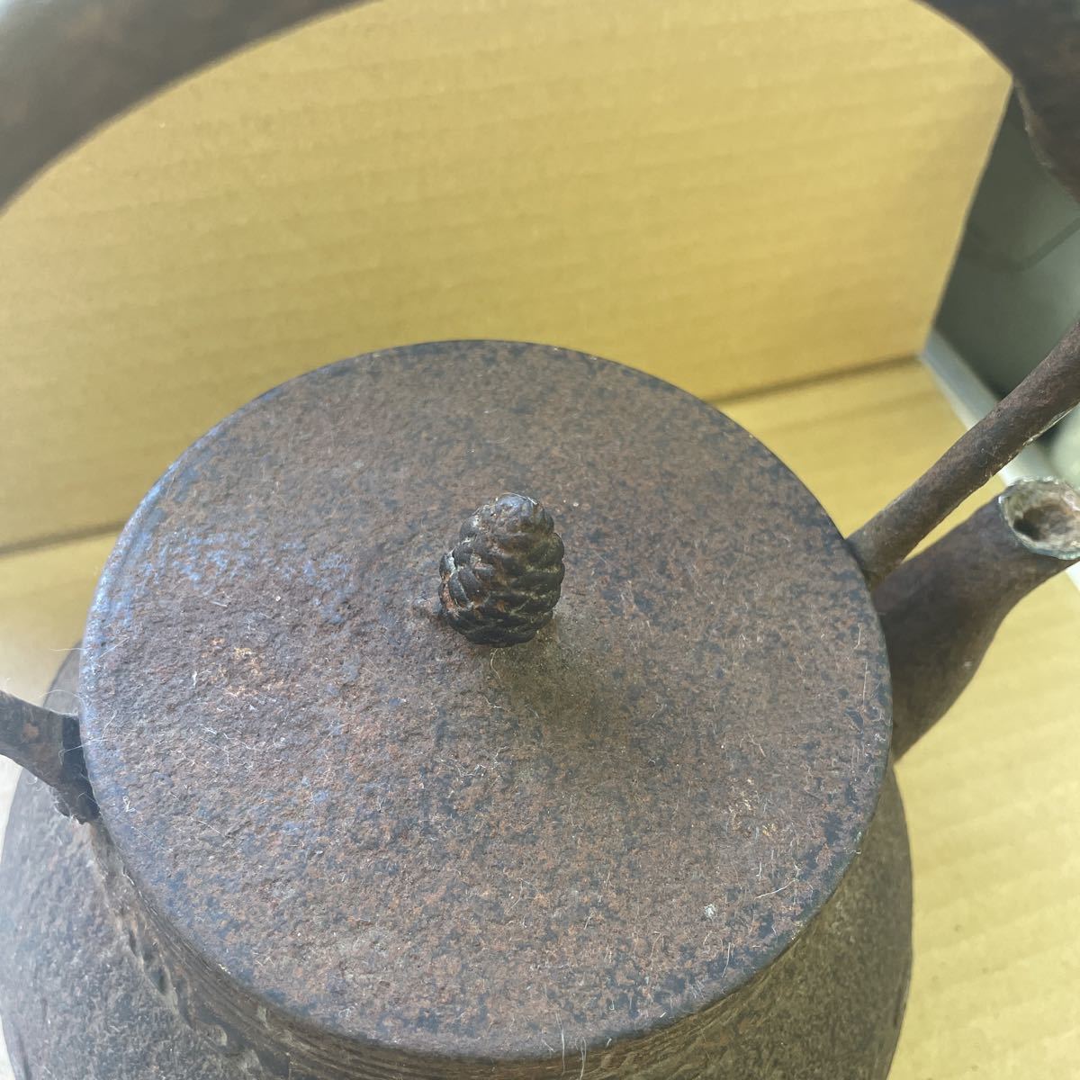 1)鉄瓶 土器形 煎茶道具 1)鉄瓶 土器形 煎茶道具