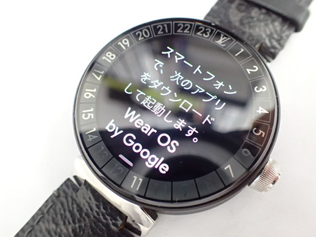  прекрасный товар LOUIS VUITTON Louis Vuitton язык b-ru Horizon смарт-часы QA051 наручные часы 