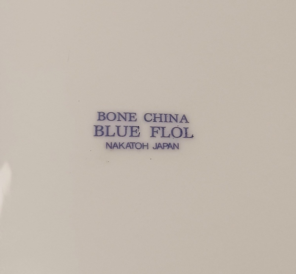 再値下げしました。ボーンチャイナ　NAKATOH JAPAN  BLUE FLOL 27cm皿