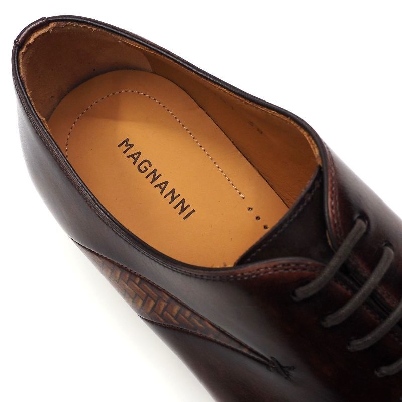 D03359 新品 MAGNANNI/レザーシューズ 革靴 【サイズ：38】 ブラウン マグナーニ_画像4