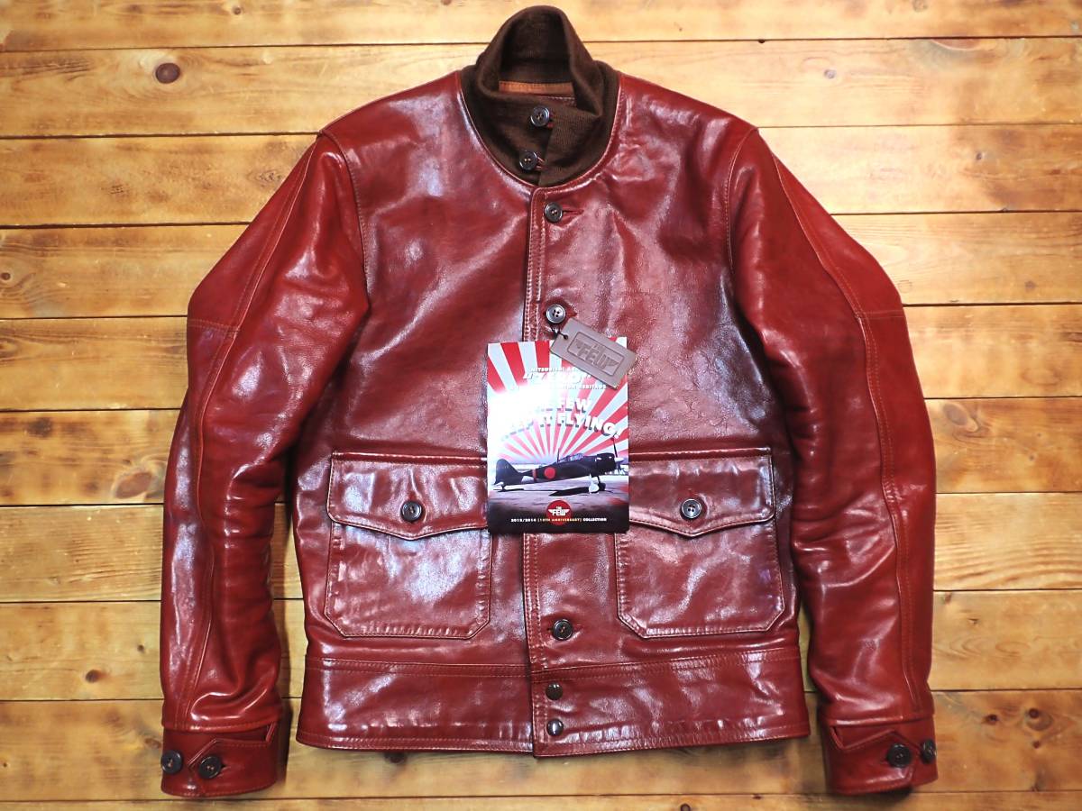 【The Few × Mushman's ザ・ヒュー×マッシュマンズ A-1 Leather Jacket A-1レザージャケット 別注カラー バダラッシ size 36】
