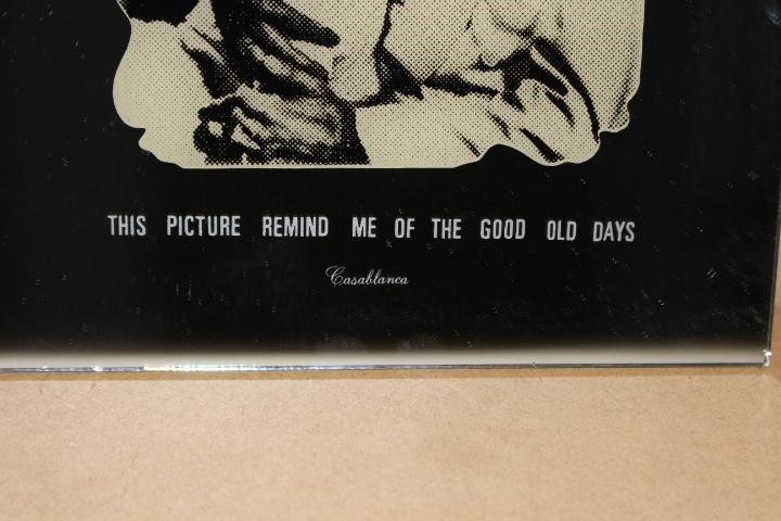 ▲は-539 鏡 中古 映画「カサブランカ」1942年　日本放映1946年　ハンフリー・ボガート/イングリー・バーグマン　縦20横15厚0.2cm重さ120g_画像5