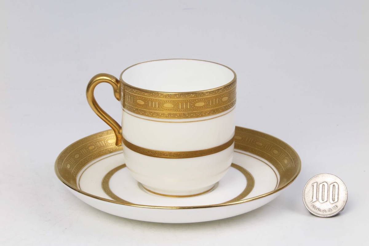  Minton gorgeous gold paint * D* cup & saucer * H3774 (1 class goods )
