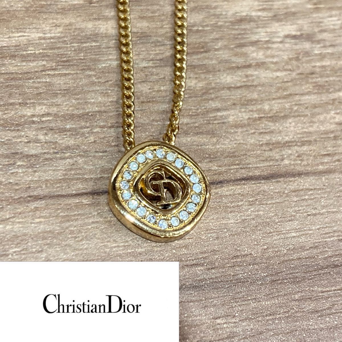 限定セール！】 Christian Dior ディオール ネックレス ラインストーン 