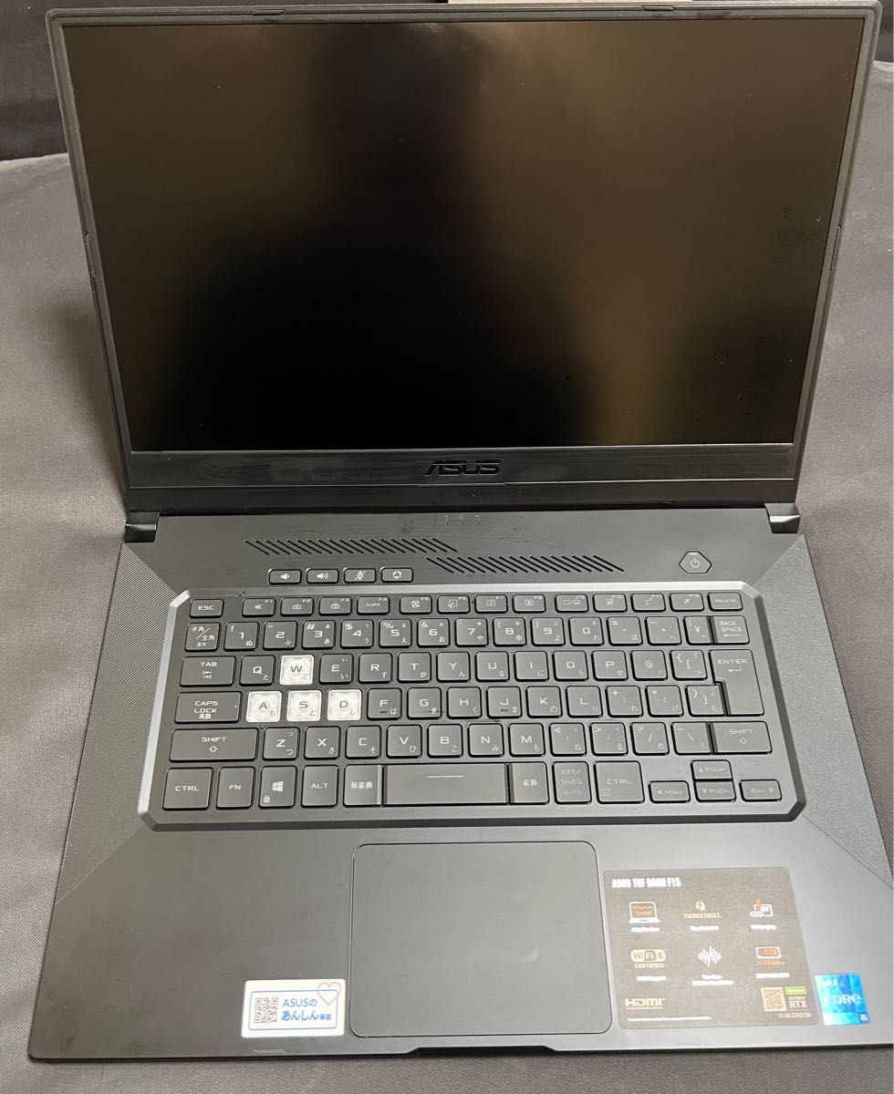 超美品 300時間未満 ASUS TUF Dash F15 FX516PM 3060 ゲーミングノート