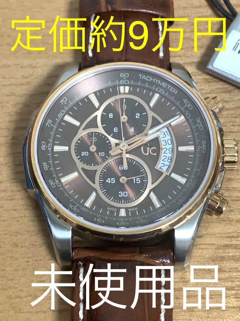 GUESS COLLECTION ゲスコレクション X81002G4S GC クロノグラフ カレンダー 未使用 定価約9万円_画像1