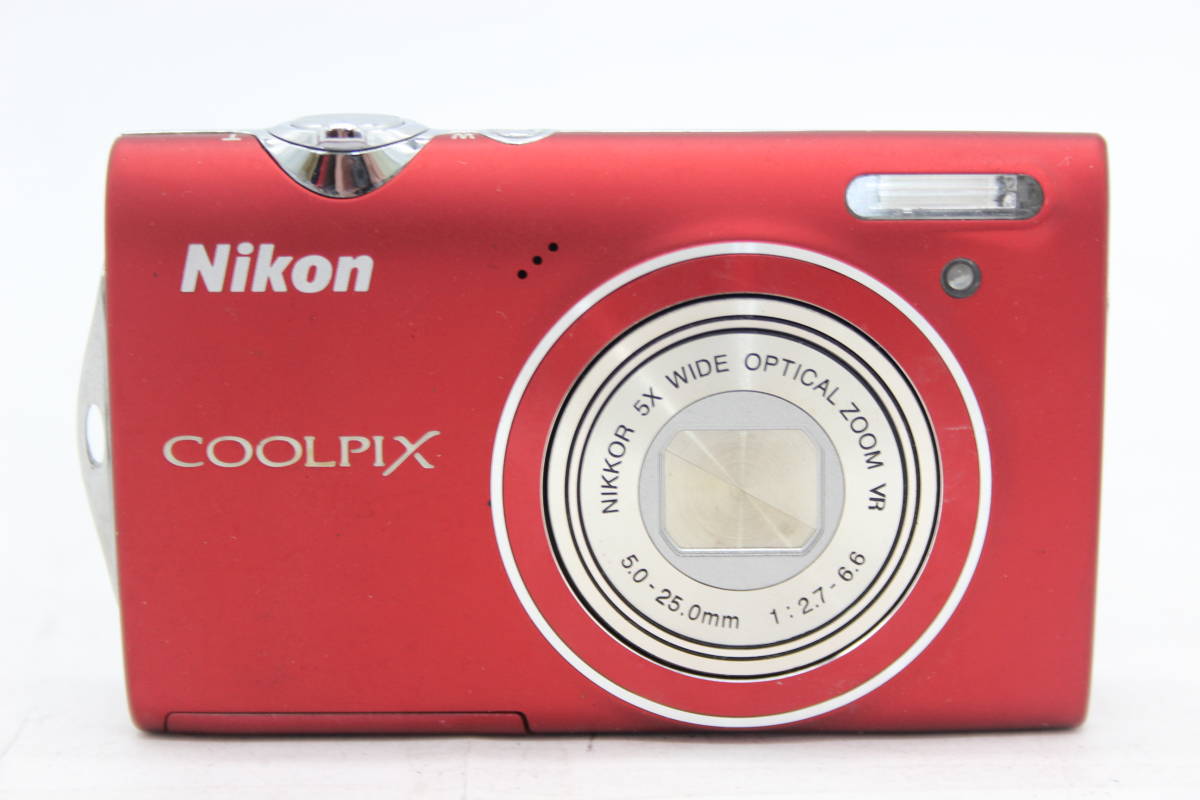 最新のデザイン レッド S5100 COOLPIX Nikon ニコン ☆実用美品☆ 5